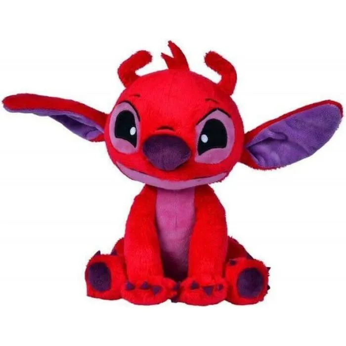 Peluche Disney - Leroy - 25 cm - Rouge - Lilo et Stitch - Mixte-0