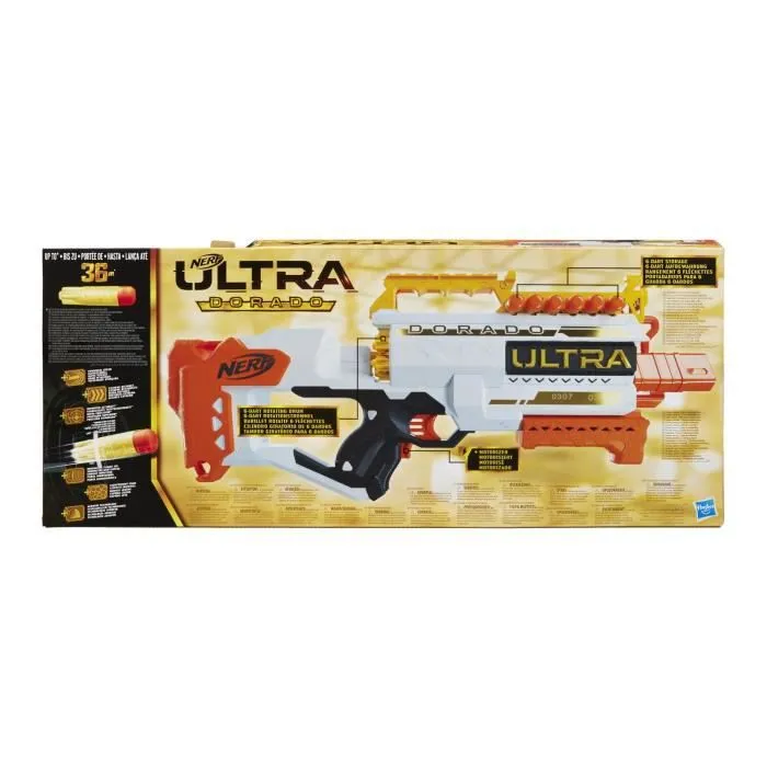 NERF - Ultra - Dorado - Blaster motorisé - accents dorés - recharge rapide - 12 fléchettes-4