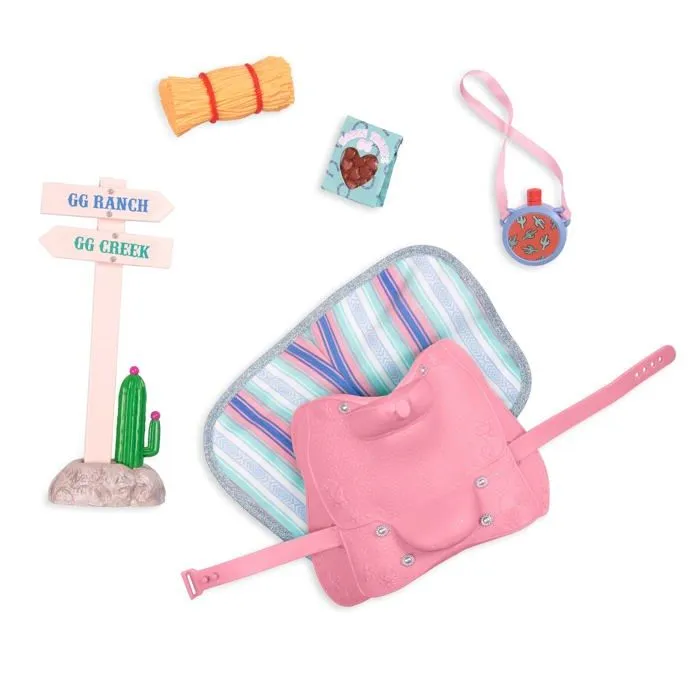 Glitter girls - GG57240Z - Kit d'equitation Horse GG Horseback Riding Trail Accessory Set, , Petit-0