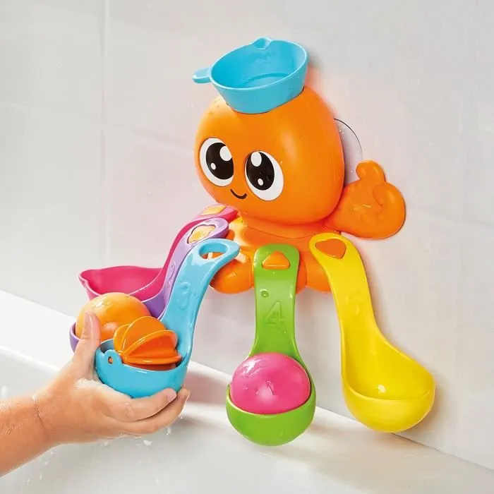 Poulpy d'activités 7-en-1 - TOMY - Jouet de bain éducatif pour bébé - Bleu - 12 mois et plus-2
