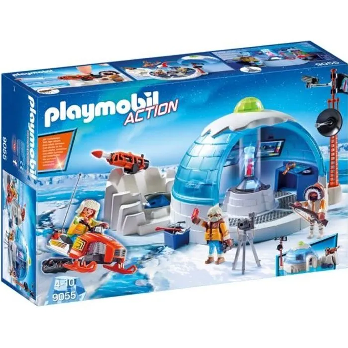 PLAYMOBIL 9055 - Quartier Général des Explorateurs Polaires - Action - Les Explorateurs Polaires-0