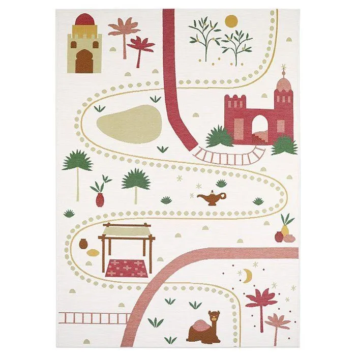 Tapis enfant Little Marrakech polypropylène multi 123x180 - Nattiot-3