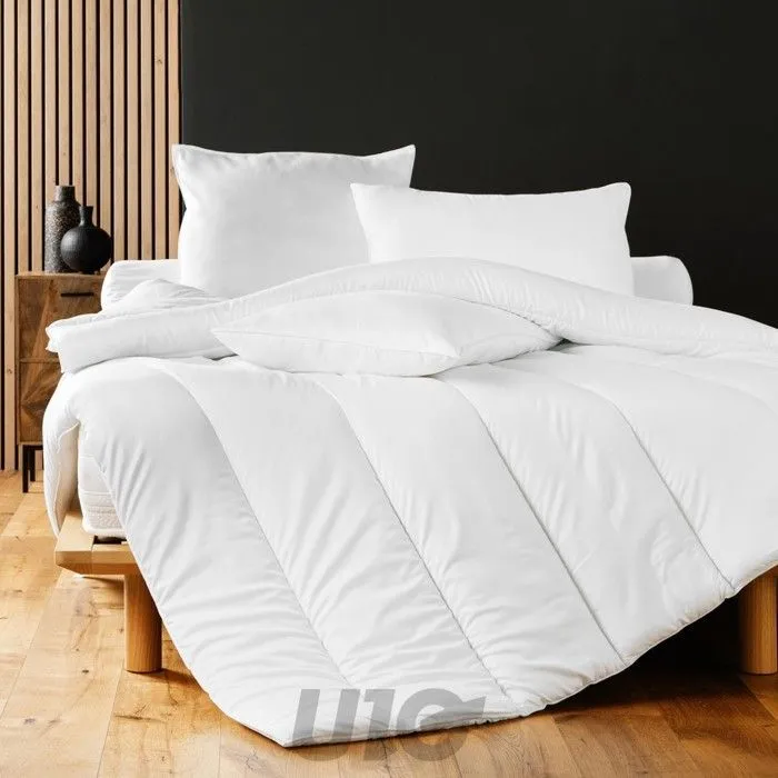 Traversin - CONFORT - 90 cm - Blanc - Fibre polyester - Synthétique-2