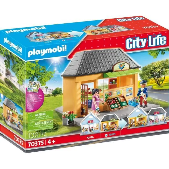 PLAYMOBIL - 70375 - Epicerie-0