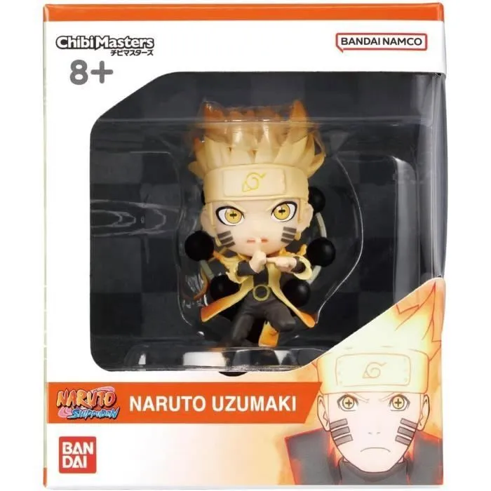 BANDAI Chibi Masters: Naruto Shippuden - Naruto Uzumaki Figure (8cm)-1