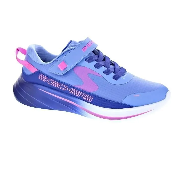 Chaussures - Skechers - Wave 92 - Bleu et blanc - 100% vegan - Confortables et pratiques-1