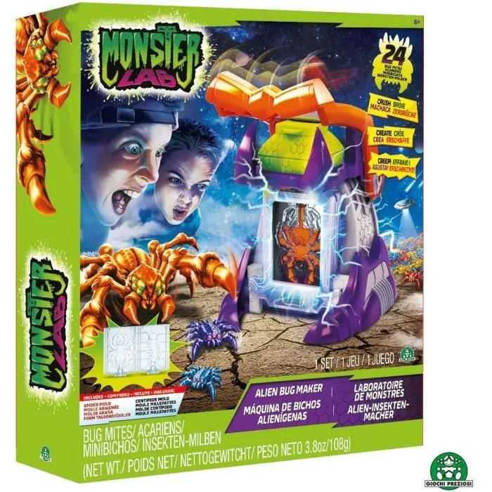 Jeu créatif - GIOCHI PREZIOSI - MONSTER LAB - Fabrique de monstres avec gel et moules-3