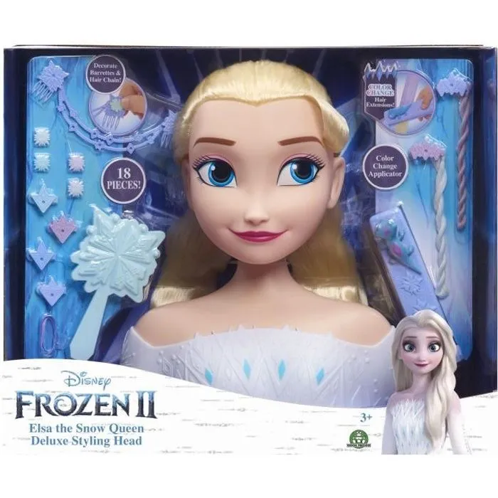 Tête à Coiffer Deluxe La Reine des Neiges 2 - Elsa - Disney Princesses-0