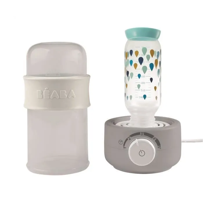 Chauffe-biberon et petits-pots BEABA Bib Secondes vapeur Grey - Evolutif et multi-fonctions-2