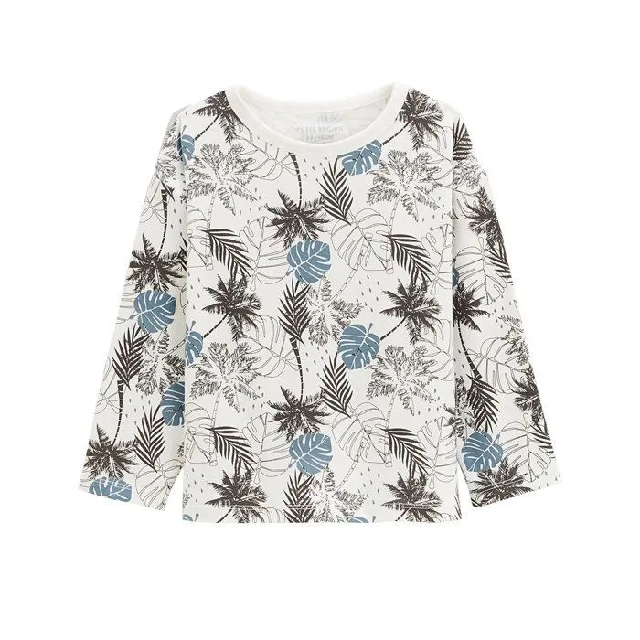 T-shirt garçon - Petit Béguin - Tonga - Lot de 2 - Manches longues - 95% coton - Bleu-1