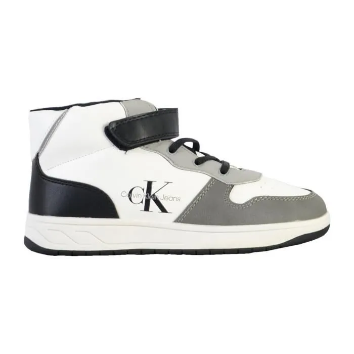 Basket à Lacets Calvin Klein Jeans - Gris/Blanc/Noir-1