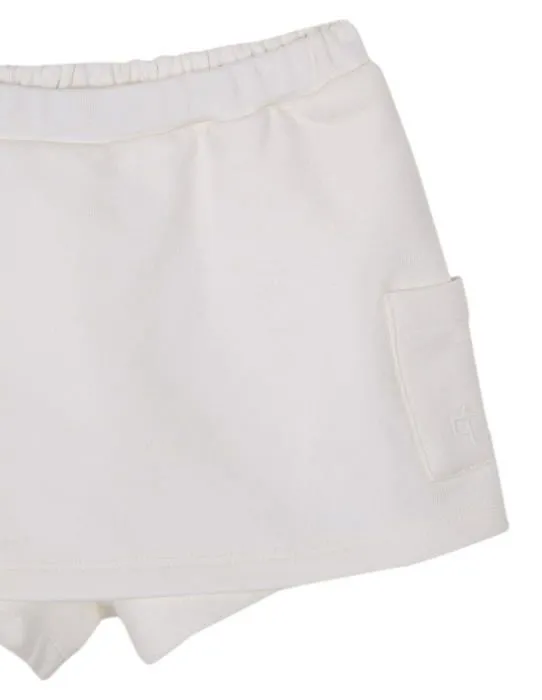 Coffret textile Gocco Falda Pantalon Felpa, Jupe-Short Bebe Fille, Blanco ROTO,-2