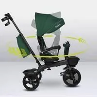Tricycle évolutif LIONELO Kori - Siège réversible & réglable - Roue libre - Vert-2