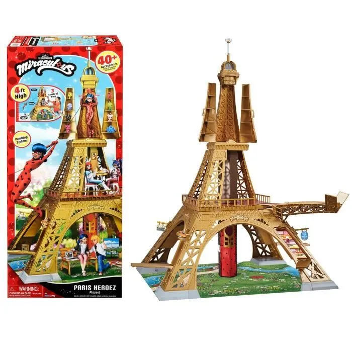 Playset deluxe Paris - BANDAI - Miraculous - Plus de 1,20 m avec accessoires-0