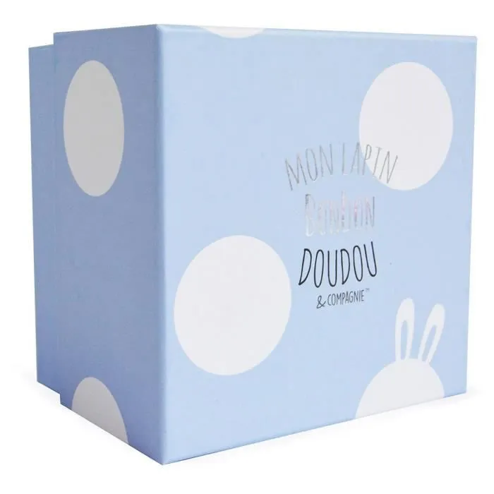 Doudou et Compagnie - Lapin Bonbon - Lapin Bonbon Bleu 20cm-2