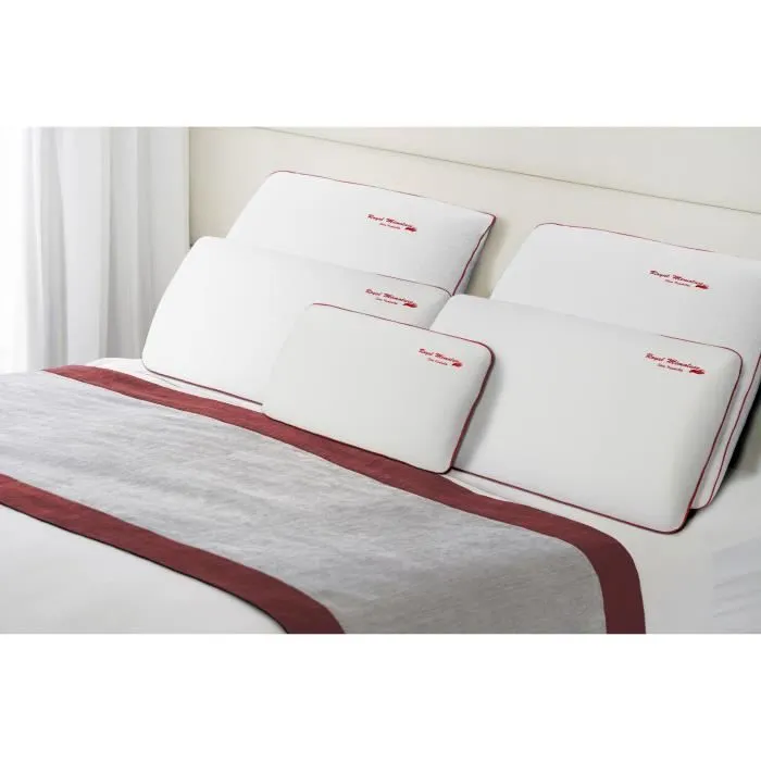 Oreiller Royal Mémoluxe 50x30 Sampur | Épaisseur 12cm | Mémoire de Forme | Thermorégulateur | Confort Semi-Ferme | Série Numérotée-0