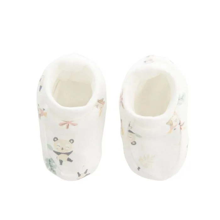 Combinaison bébé - Baby Panda - Ecru - Molleton chaud - Chaussons douillets - Mixte-5