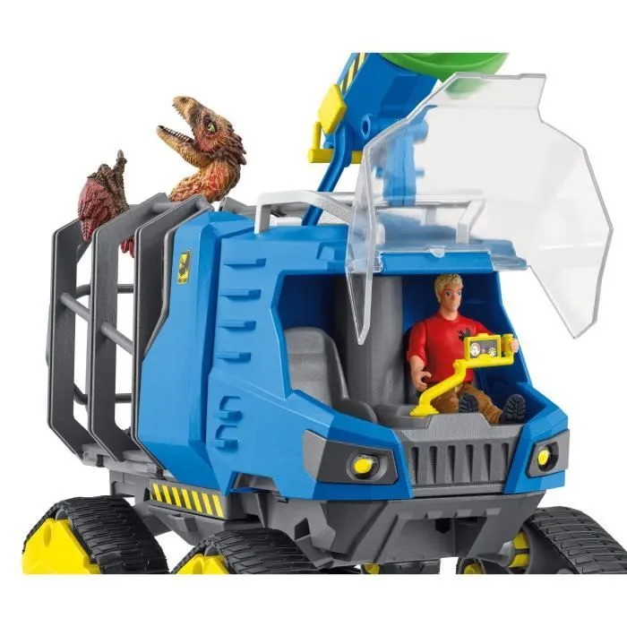 Véhicule de Capture Dino - Coffret de figurines dinosaures - Jouets Schleich 42604 Dinosaurs - Dès 4 ans-4