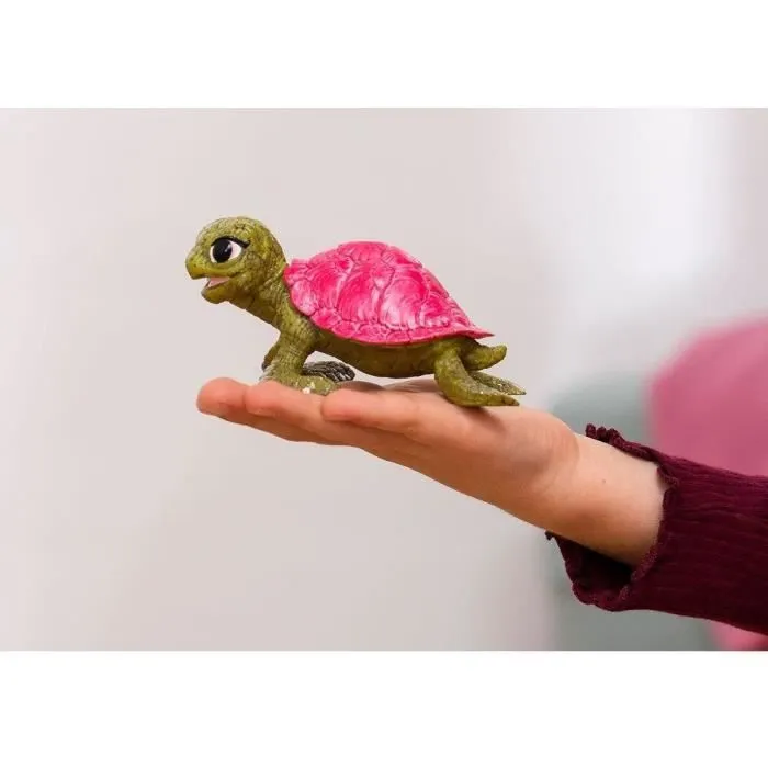 Figurine Tortue de Cristal - Figurine Schleich Tortue Mythique des Grands Fonds - Créature Marine pour Enfants à partir de 5 ans --1