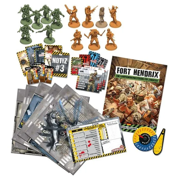 Jeu de societe - jeu de plateau Cmon - CMND1219 - 2. Edition-Fort Hendrix Zombie Jeu, , Multicolore, 1. Zombicide-1