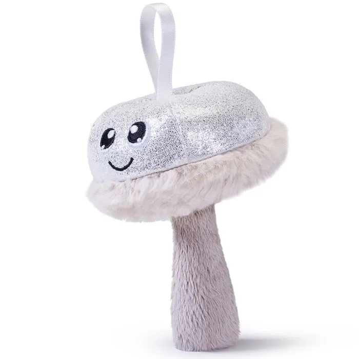 Décorations de Noël - Trudi - Champignon à suspendre - Argenté - 9x9x11 cm - Mixte-1