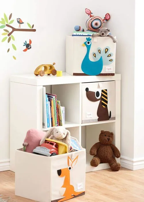 3 Sprouts - Cube de rangement Kangourou - ELEMENTS FOR KIDS-2