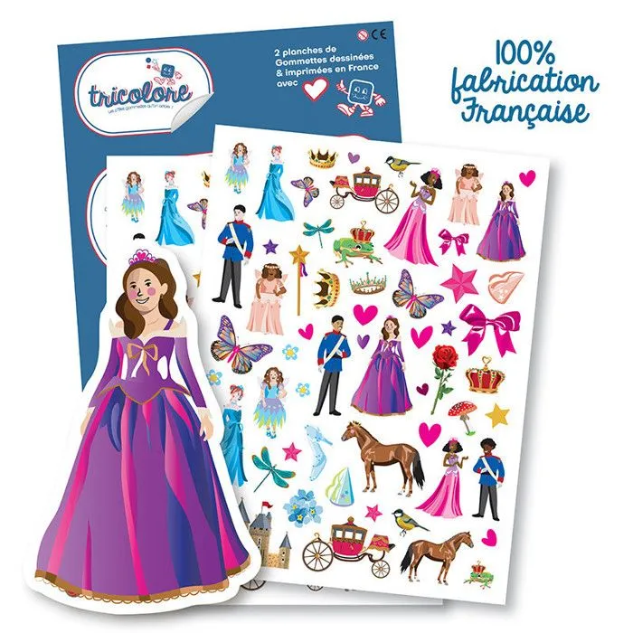Gommettes - Princesses - Princes - Fées - 128 pièces-0