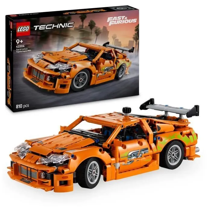 LEGO Technic 42204 Fast and Furious Toyota Supra MK4 - Jouet voiture pour garçon dès 9 ans-0