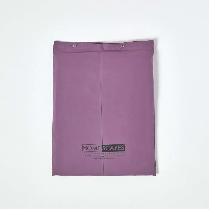 Housse de couette en coton égyptien 200 fils Raisin 230 x 220 cm - Marque - Modèle - Uni - Naturelle - Chambre-3