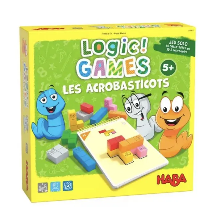 HABA - Logic! GAMES Les acrobasticots - Jeu de logique - Jeux de Société Enfant 5 ans et +-0