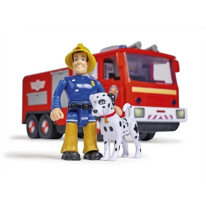 Camion Jupiter Sam le Pompier - Figurines Sam et Radar Incluses - Fonctions Sonores et Lumineuses-1