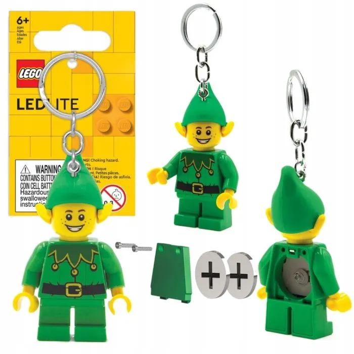 Porte-clés lampe torche LEGO Figurine elfe verte LGL-KE181-0
