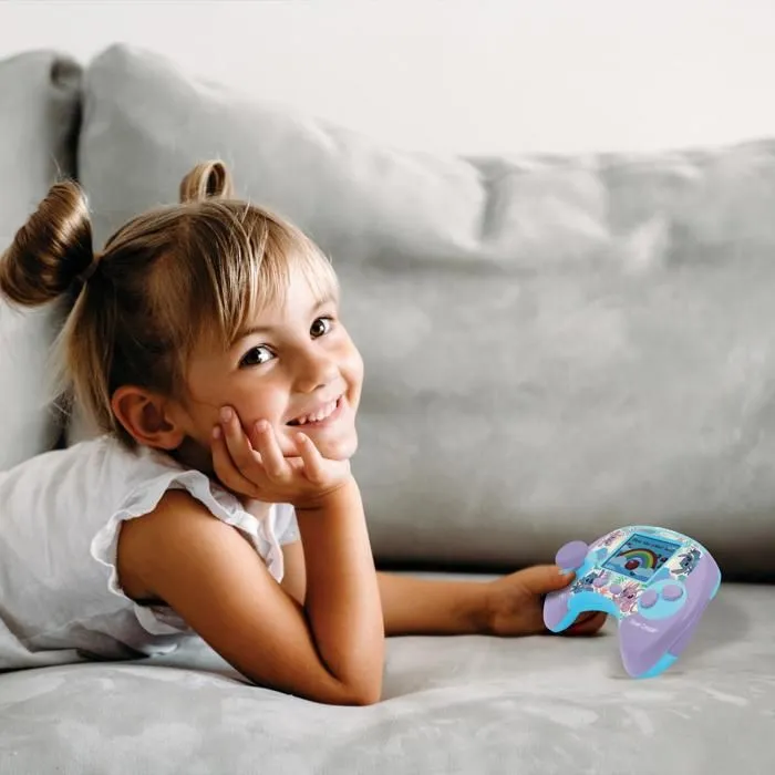 Power Console® Stitch console de jeux éducative parlante bilinque avec 100 activités et un écran 2,8" en français et anglais-3