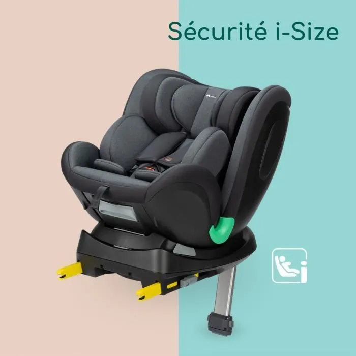 BEBECONFORT Siège auto évolutif pivotant 360° EvolveFix PLUS i-Size 0/1/2/3 - Isofix 0 à 12 ans (36 kg) 40-150 cm TINTED GRAPHITE-5