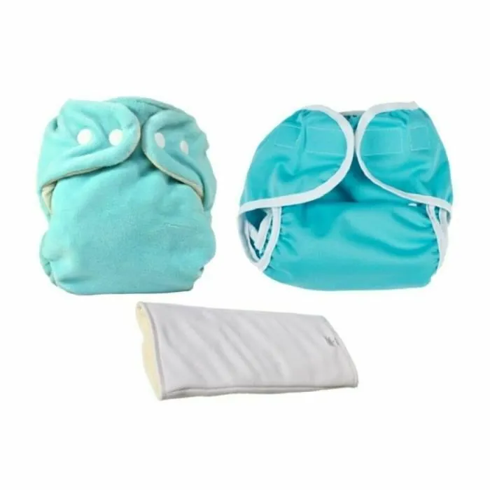 Kit d'essai Couches Lavables - So Bamboo - Taille 1 (3-9 kg) - Opale-Blanc-0
