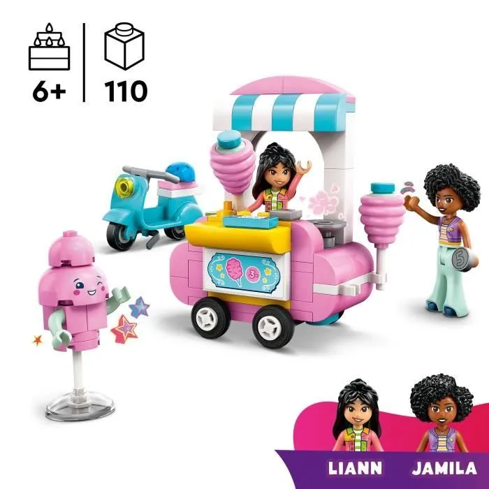 LEGO Friends 42643 Stand de barbes à papa et scooter - Jouet pour filles dès 6 ans-1
