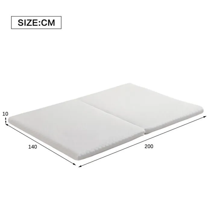 Matelas pliable - Non spécifié - 140x200 cm - Ergonomique - Mousse polyester - H3-5