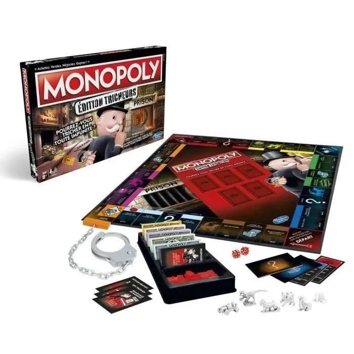 Monopoly Tricheurs, Jeu de societe, Jeu de plateau, Version francaise-1