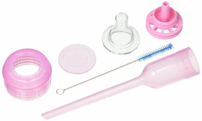 Biberon - pieces detachees biberon Dr. brown's - 167129.5 - Options - Biberon standard Bouche etroite 250 ml rose-1