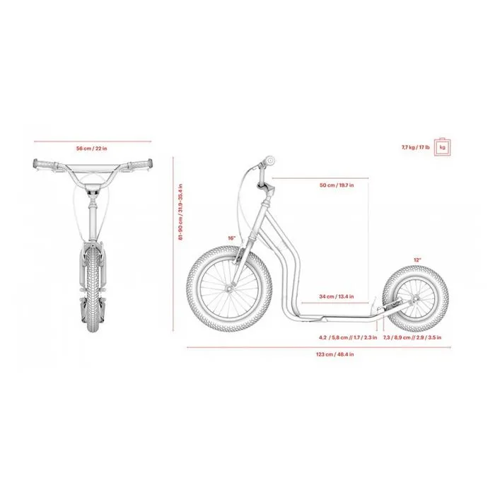 Trottinette Wzoom Rouge-2