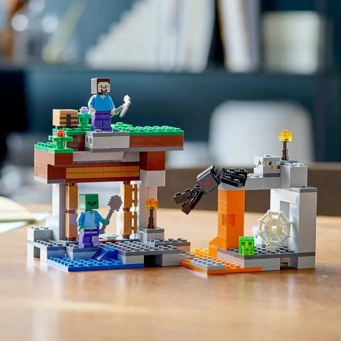 LEGO® Minecraft 21166 La Mine Abandonnée, Jouet avec Grotte de Zombies, et Figurine Steve-4
