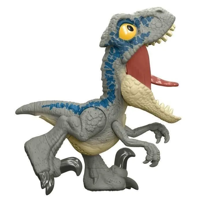 Jurassic World-Vélociraptor Blue Méga Rugissement-Son, grande mâchoire HVB44-1