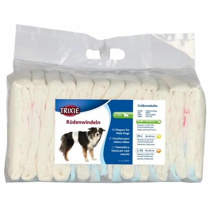 Couches pour chiens mâles, Samp;ndash;M, 12 Pcs-2