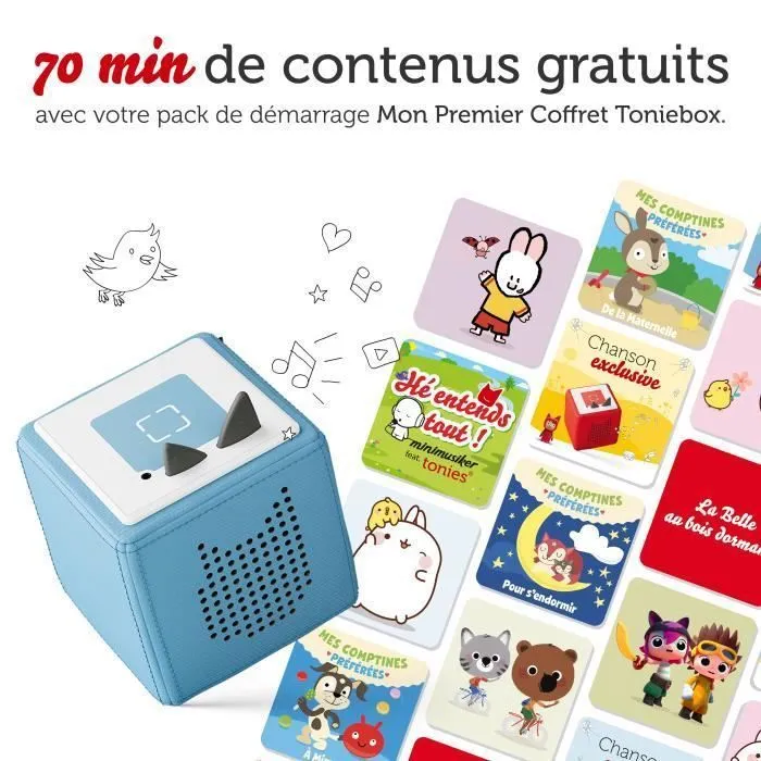 tonies® - Mon Premier Coffret Toniebox - Bleu Ciel - Conteuse d'histoires-3