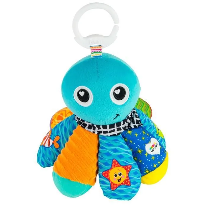 Lamaze peluche Octopus Zoute Sam junior 19 cm en peluche bleu-0