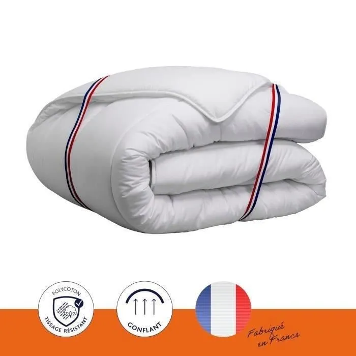 Couette chaude Vancouver - 200 x 200 cm - 400gr/m² - Blanc - DODO-2
