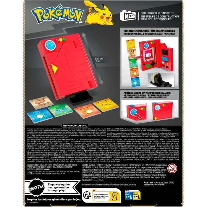 MEGA-Pokémon-Pokédex de la région de Kanto-322 pièces HYM37-2