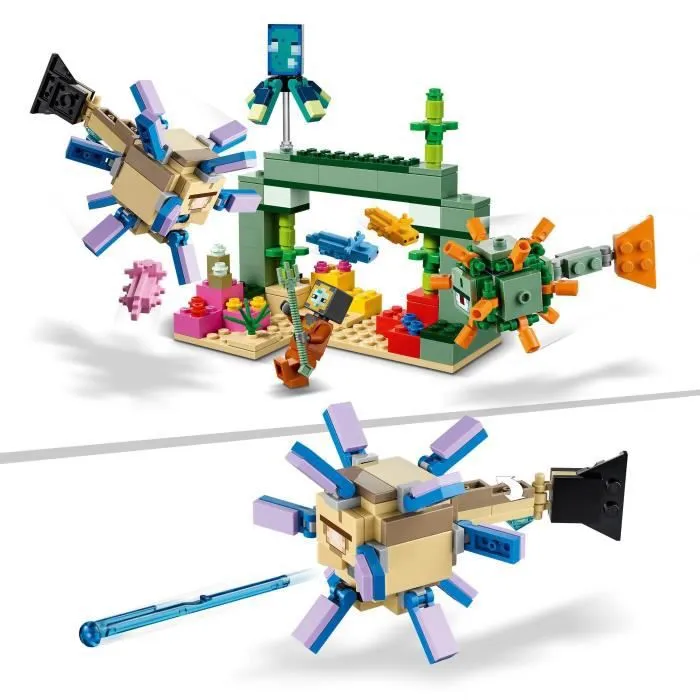 LEGO® 21180 Minecraft Le Combat Des Gardiens, Set Aventure Sous-Marine, Jouet de Construction Enfants +8 ans et Figurines Mobs-2