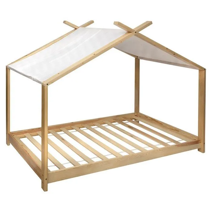 Lit tente 90x190 cm en bois sans matelas Atmosphera-1