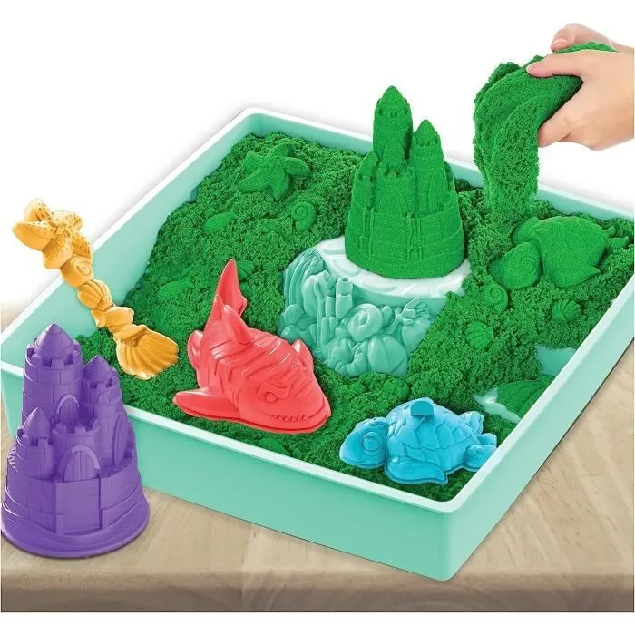 Coffret Sable kinétique vert-1